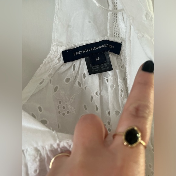 French Connection Cropped Peplum Blouse - Picture 4 of 4